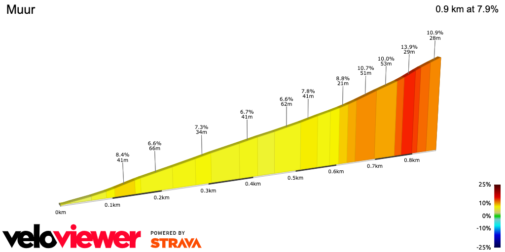 2D Elevation profile image for Muur 