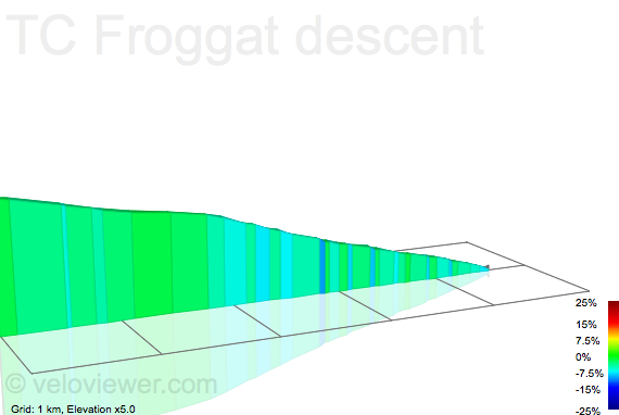 2D Elevation profile image for TC Froggat descent
