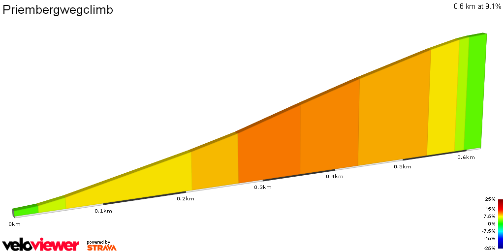 2D Elevation profile image for Priembergwegclimb