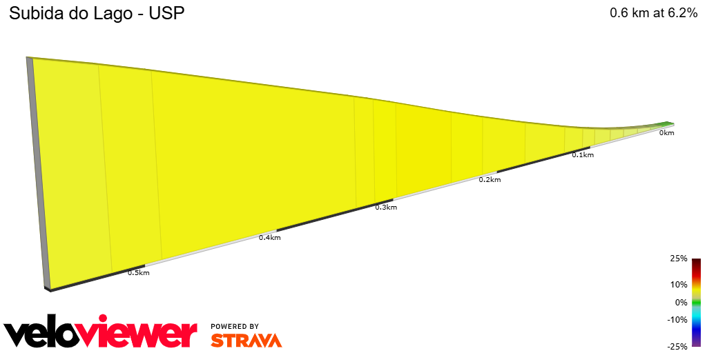 2D Elevation profile image for Subida do Lago - USP