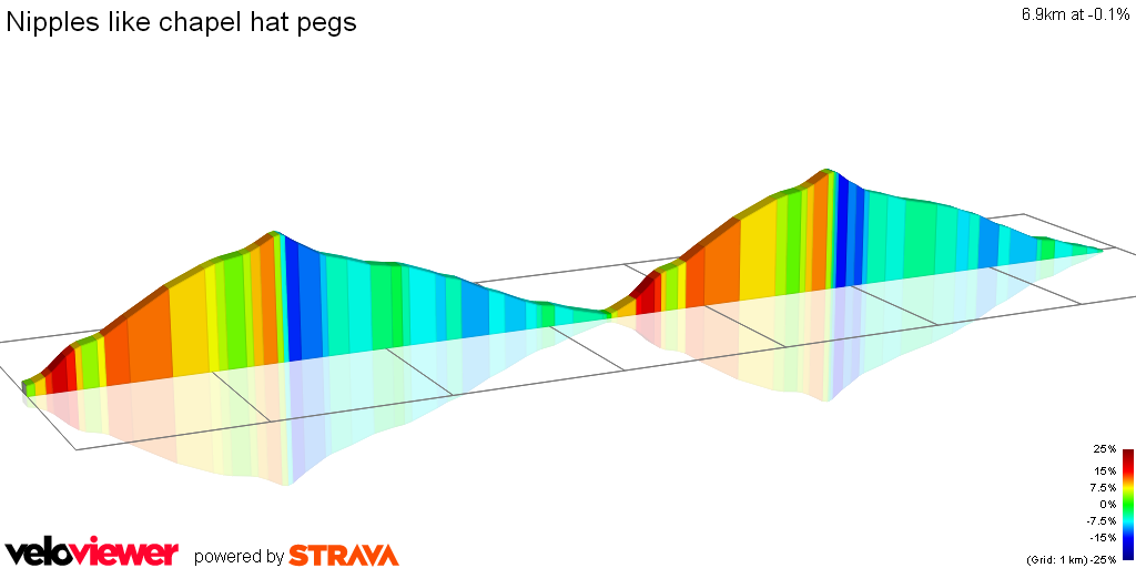 2D Elevation profile image for Nipples like chapel hat pegs