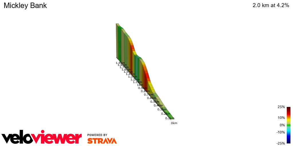 2D Elevation profile image for Mickley Bank