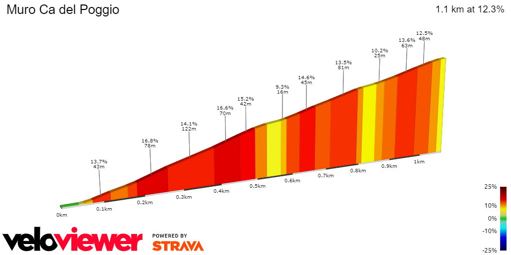 2D Elevation profile image for Muro Ca del Poggio