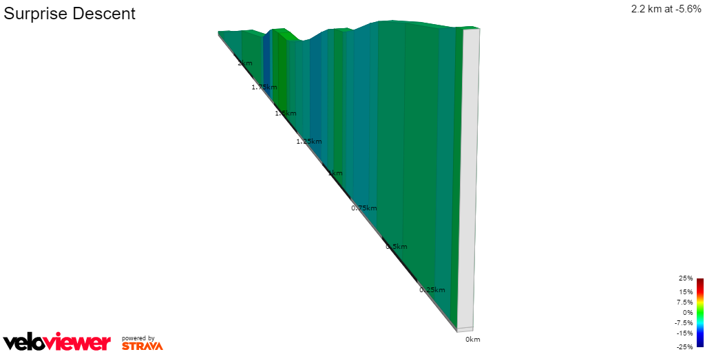 2D Elevation profile image for Surprise Descent