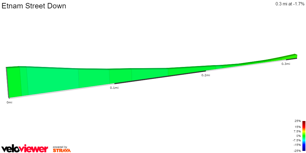 2D Elevation profile image for Etnam Street Down