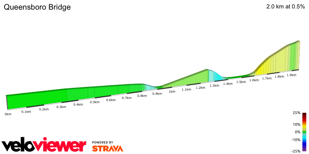 2D Elevation profile image for Queensboro Bridge