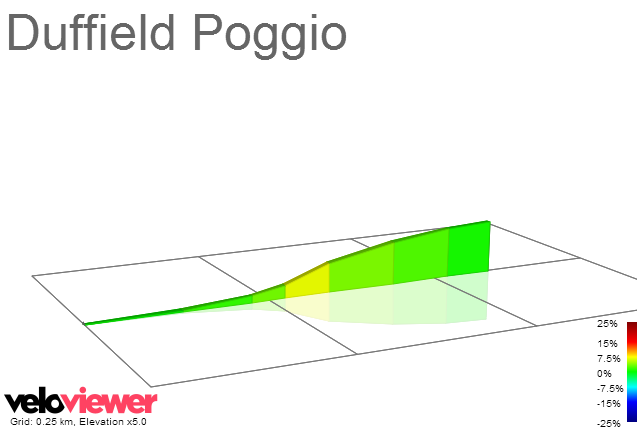 2D Elevation profile image for Duffield Poggio