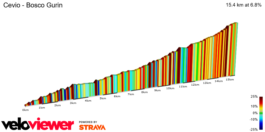 2D Elevation profile image for Cevio - Bosco Gurin