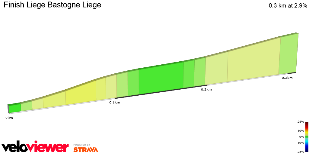 2D Elevation profile image for  Finish Liege Bastogne Liege