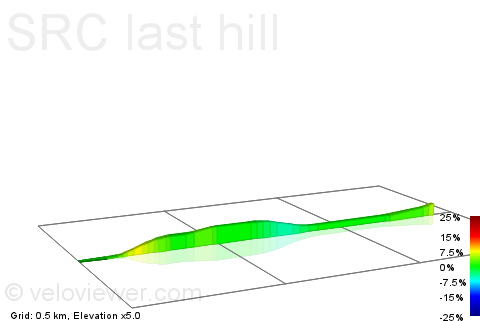 2D Elevation profile image for SRC last hill