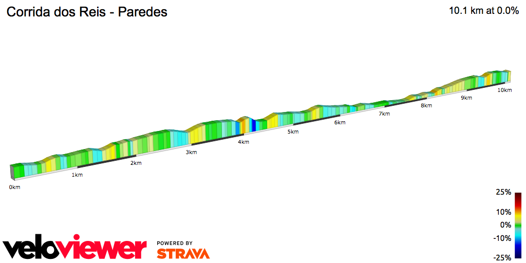 2D Elevation profile image for Corrida dos Reis - Paredes