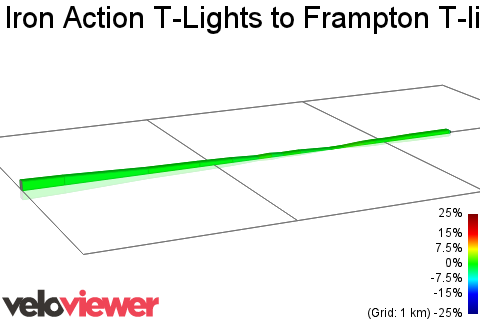 2D Elevation profile image for Iron Action T-Lights to Frampton T-lights