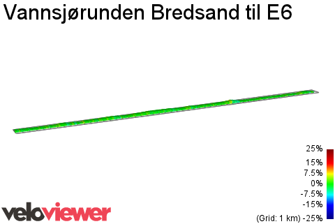 2D Elevation profile image for Vannsjørunden Bredsand til E6