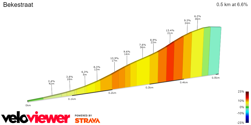 2D Elevation profile image for Bekestraat