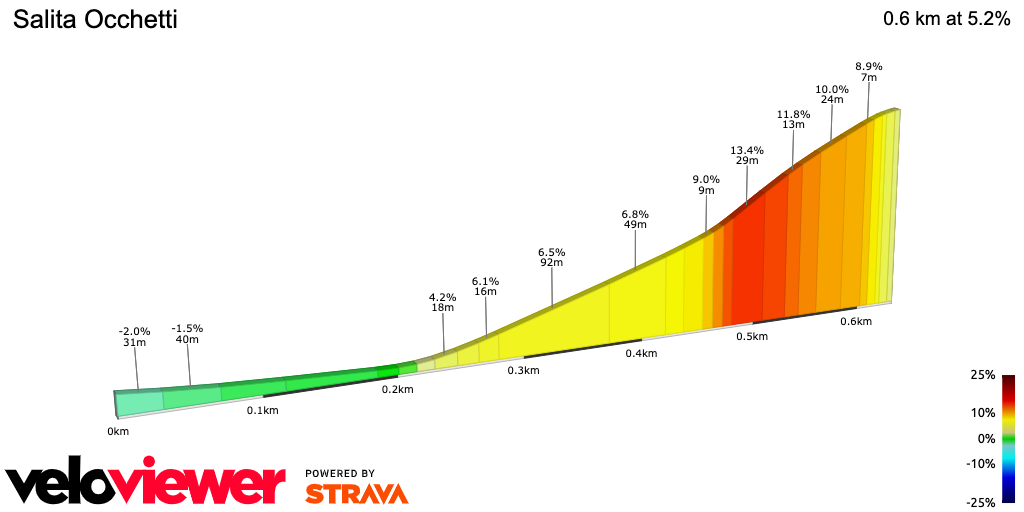 2D Elevation profile image for Salita Occhetti