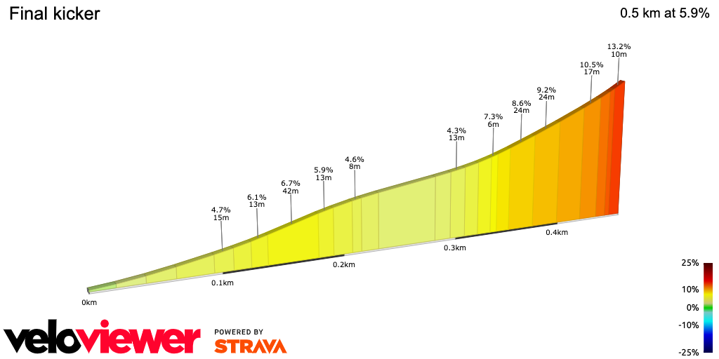 2D Elevation profile image for Final kicker
