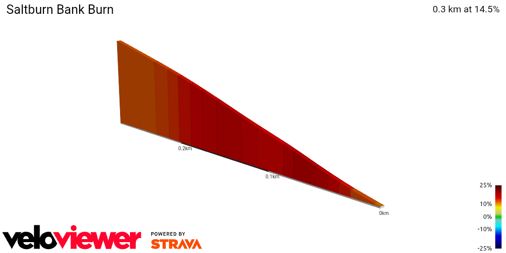 2D Elevation profile image for Saltburn Bank Burn