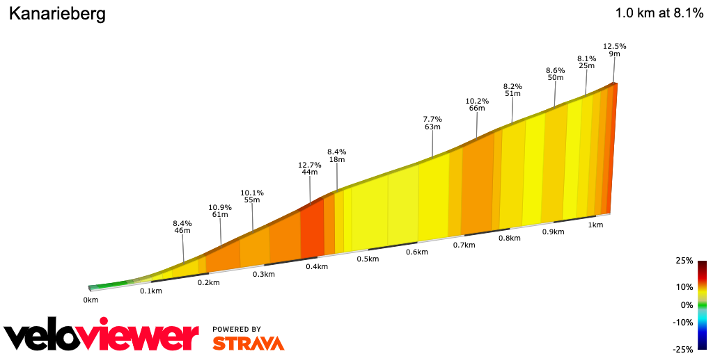 2D Elevation profile image for Kanarieberg