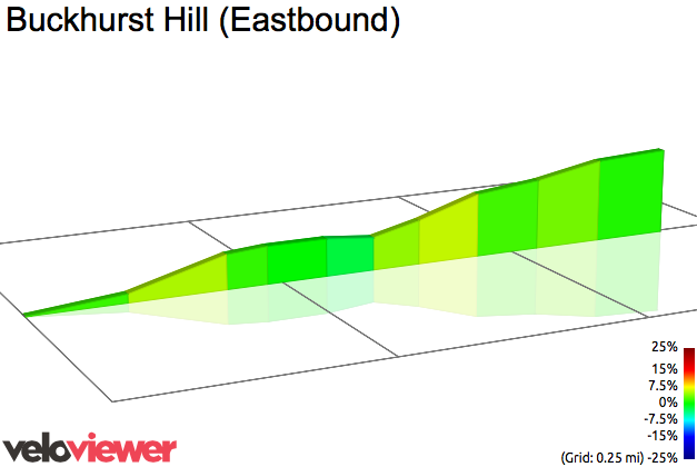 2D Elevation profile image for Buckhurst Hill (Eastbound)