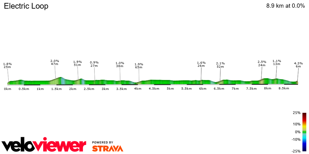 2D Elevation profile image for Electric Loop