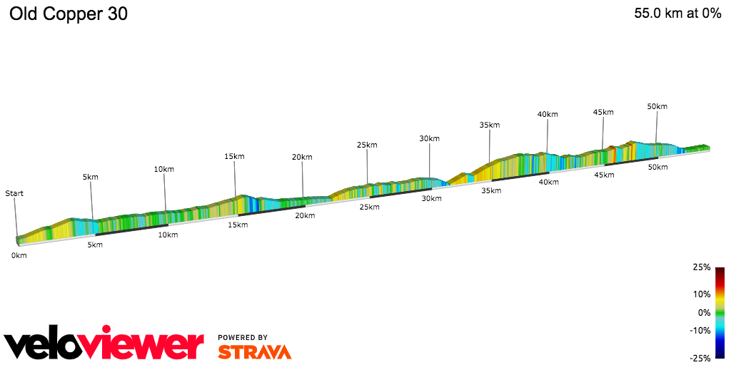 2D Elevation profile image for Old Copper 30