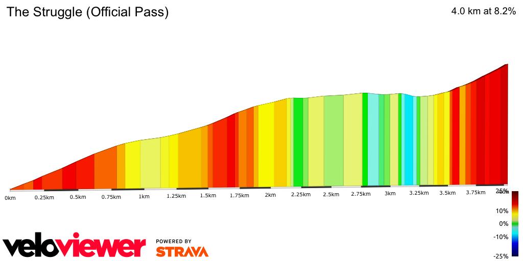 2D Elevation profile image for The Struggle (Official Pass)
