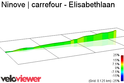2D Elevation profile image for Ninove | carrefour - Elisabethlaan
