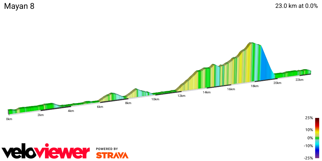 2D Elevation profile image for Mayan 8