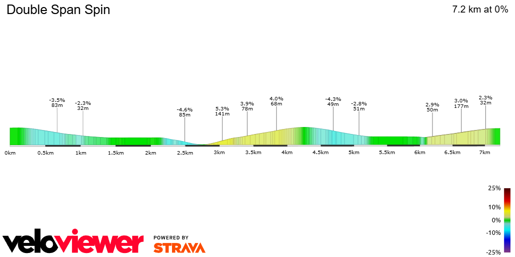2D Elevation profile image for Double Span Spin