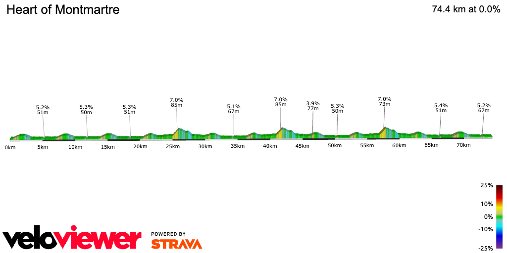 2D Elevation profile image for Heart of Montmartre