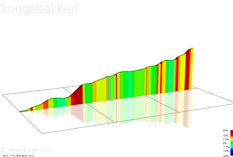 2D Elevation profile image for kongebakken