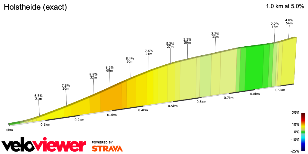 2D Elevation profile image for Holstheide (exact)