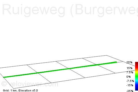 2D Elevation profile image for Ruigeweg (Burgerweg-Sint Maartensweg)