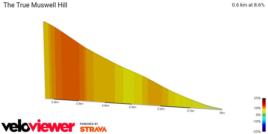 2D Elevation profile image for The True Muswell Hill