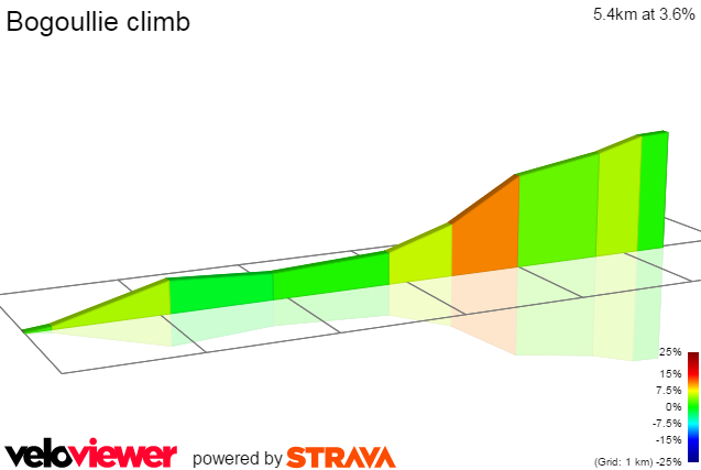 2D Elevation profile image for Bogoullie climb