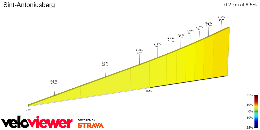 2D Elevation profile image for Sint-Antoniusberg