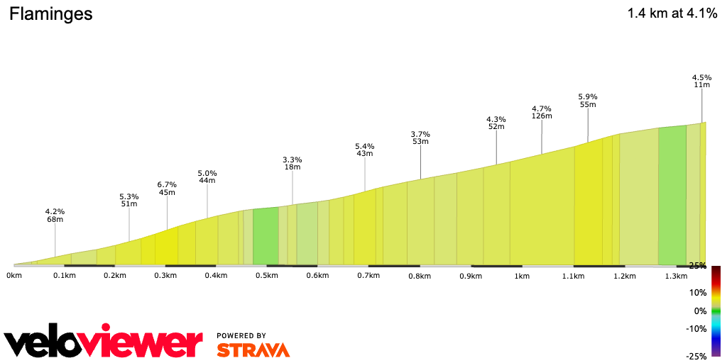 2D Elevation profile image for Flaminges