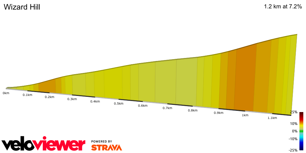 2D Elevation profile image for Wizard Hill