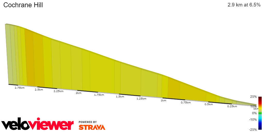 2D Elevation profile image for Cochrane Hill