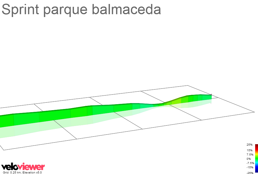 2D Elevation profile image for Sprint parque balmaceda