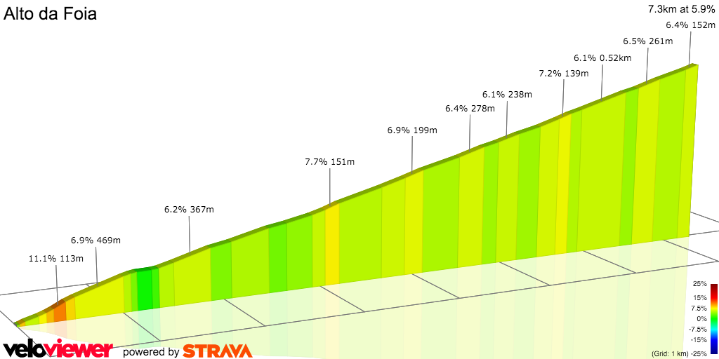 2D Elevation profile image for Alto da Foia