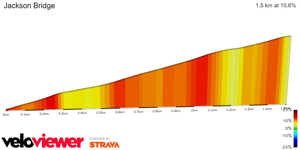 2D Elevation profile image for Jackson Bridge