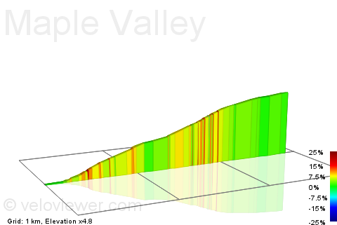 2D Elevation profile image for Maple Valley