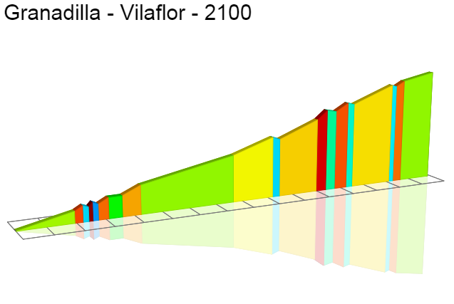 2D Elevation profile image for Granadilla - Vilaflor - 2100