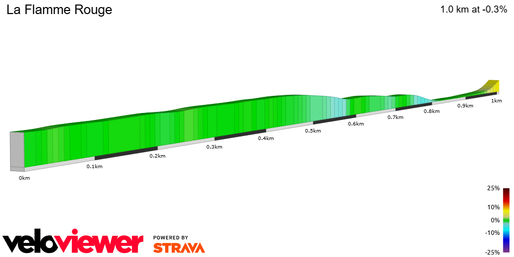 2D Elevation profile image for La Flamme Rouge