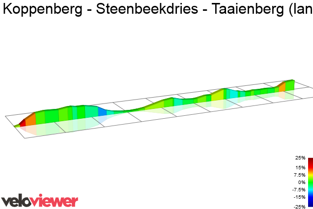 2D Elevation profile image for Koppenberg - Steenbeekdries - Taaienberg (lang)