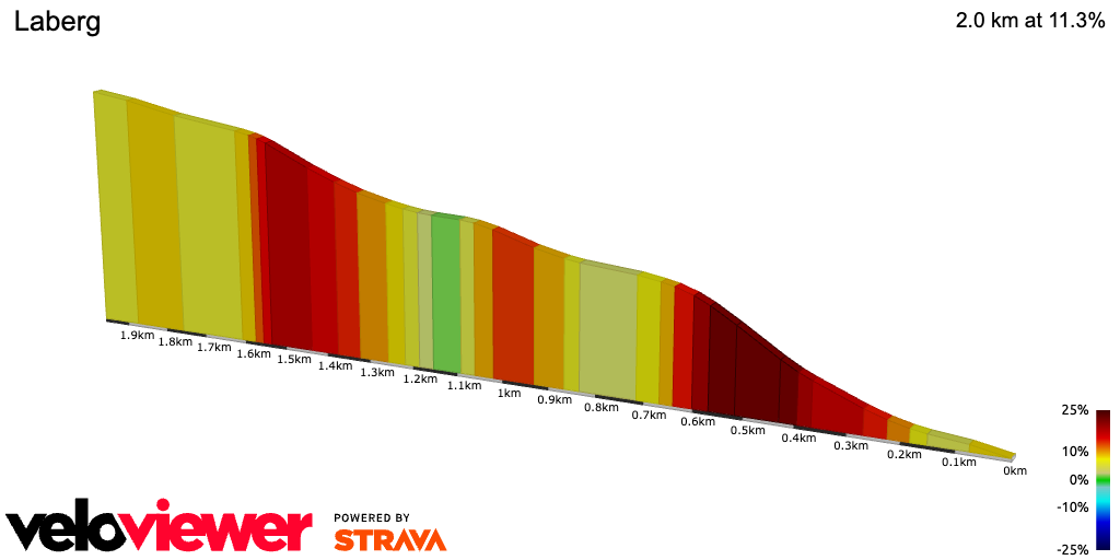 2D Elevation profile image for Laberg 