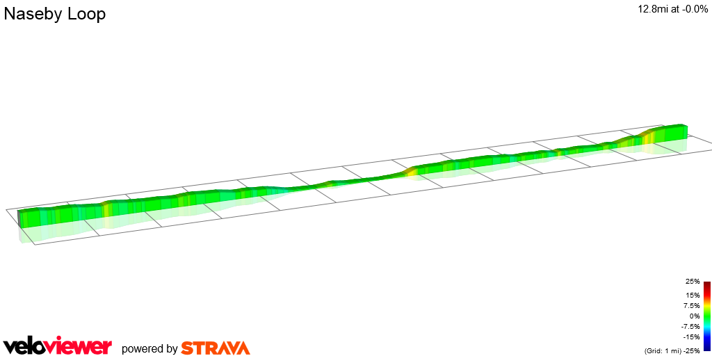 2D Elevation profile image for Naseby Loop