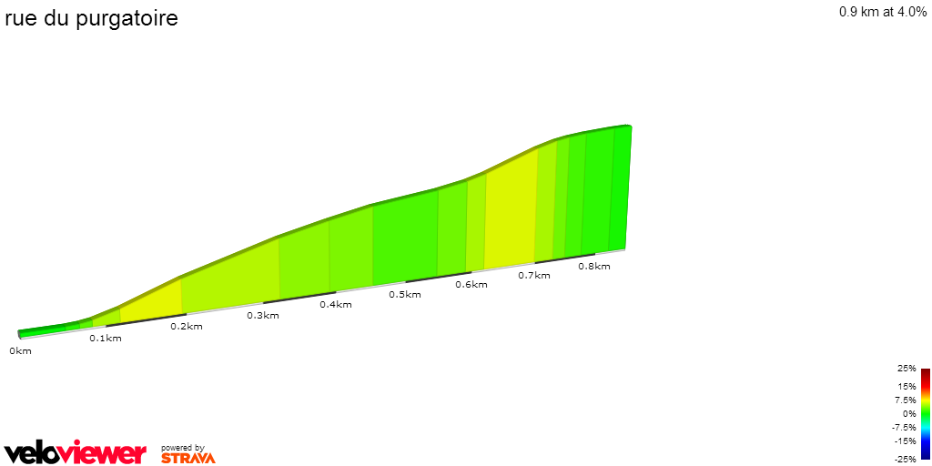 2D Elevation profile image for rue du purgatoire