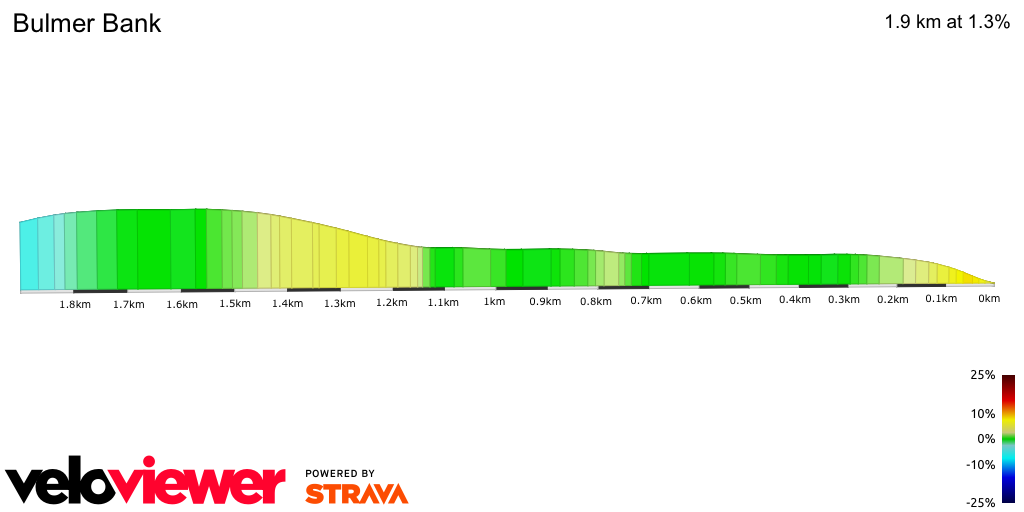 2D Elevation profile image for Bulmer Bank